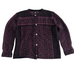 SKYR Womens Nordic Sweater Cardigan Size XL Wool Vintage